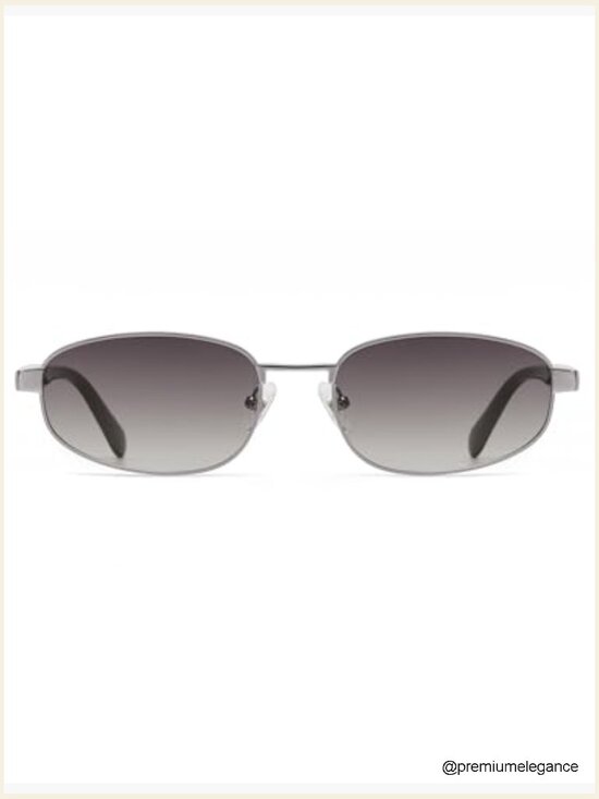 Retro Polarized Oval Rectangle Sunglasses Y2K Hexagon Sunnies UV400 main image 5